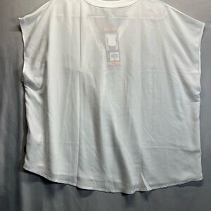 Banana Republic White Boxy Blouse Relaxed Fit